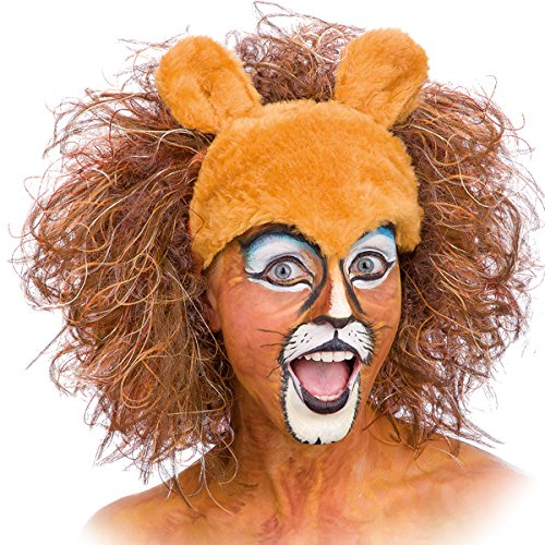 Löwen Perücke für Erwachsene Tier Safari Tiger