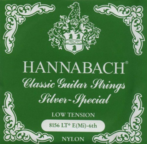 Hannabach Saiten für Klassikgitarre Serie 815 E6 Low Tension Silver Special, Gitarrensaiten (hochwertig, Allzweck-Saite für fast jedes Instrument, Gitarrensaiten klassische Gitarre, Made in Germany)