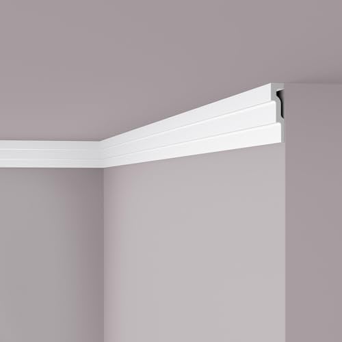M1 NOMASTYL Moulures de plafond - 120 x 30 x 2000 mm - NOËL & MARQUET - une marque de NMC - Polystyrène