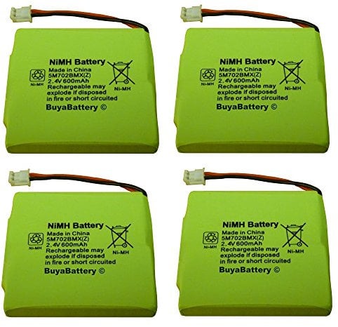 4 x BT Verve 450 /410 Quad Cordless Phone Batteries GP 5M702BMX NiMH 2.4v 600mAh