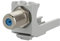 METZ BTR x-DAT modul KOAX modul F/F Durchgangskupplung koaxial mit F-Stecker lichtgrau