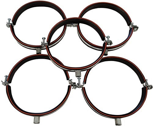 Intelmann Rohrschelle Ø 150, 5er Set, Gewinde M8/M10, MADE IN GERMANY (80 100 112 125 140 150 160 180 200)