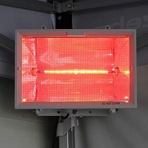 TFH Gazebo Infra-Red Heater | Ideal for Gazebos, Marquees, Patios and Gardens | Outdoor Use Only | Heater 1.3kW, 5m Mains Cable Length | (White)