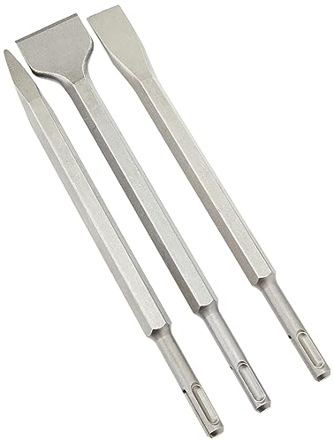 Silverline Tools 515779 Cinceles Hexagonales SDS Plus, 250 mm-20.40 mm, 3 Piezas