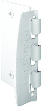 Prime-Line U 9888 Flip Action Door Lock – Reversible White Privacy Lock with Anti-Lock Out Screw for Child Safe Mode, 2-3/4” (Single Pack)
