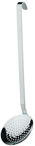 APS Schaumlöffel „Profi, Abseihlöffel, Schaumkelle, Küchenhelfer, Durchmesser 14 cm, Grifflänge 40 cm, Edelstahl 18/8
