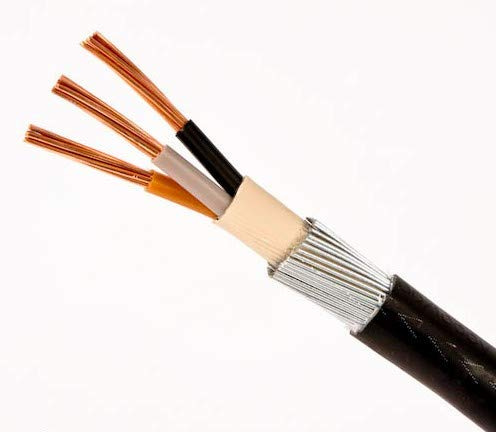 1.5mm 3 CORE SWA STEEL WIRE ARMOURED CABLE 50 MTRS