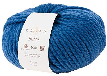 Rowan Big Wool Steel Blue 100% Wool Yarn - 100g