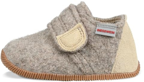 Giesswein Kinder Hausschuhe Oberstaufen – Sanfte Filz Pantoffeln für Mädchen & Jungen, Kinderhausschuhe Slim-Fit