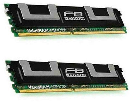Kingston ValueRAM KVR667D2Q8F5K2/8G PC2-5300F Memoria RAM 8 GB (supporto ECC, 667 MHz, CL5, 240 pin, 2 x 4 GB) DDR2-SDRAM kit Fully Buffered