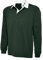 Uneek New Mens Plain Premium Rugby Shirt -Bottle Green - X-Small