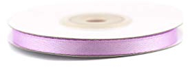 Satinband 6mm x 25m Rolle - FARBAUSWAHL in 3/6/12/18/25/38/50/75/100mm - farbecht & waschbar - Schleifenband für Hochzeit - Geschenkband zum Verpacken Dekorieren Basteln - Helllila 430