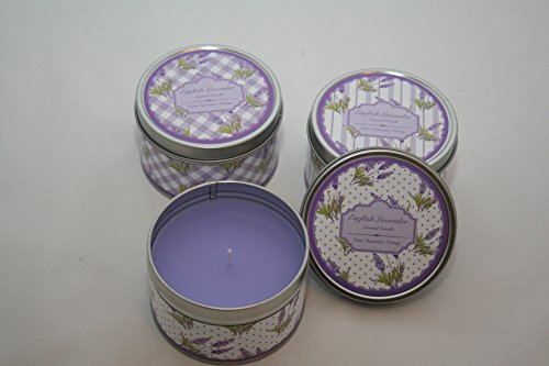 Lavendel Dosenkerze groß, Duftkerze, 780572