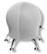TOPSTAR Wellnessstuhl/Sitzball/Hocker SITNESS 5 Stoff Weiss Chrom