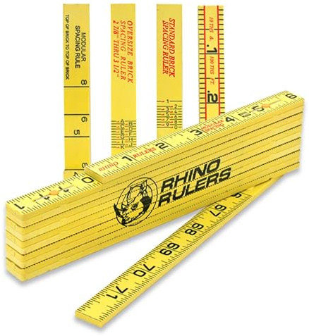 Marshalltown Rhino Ruler, Oversized Brick Spacing, Masonry Layout Tool