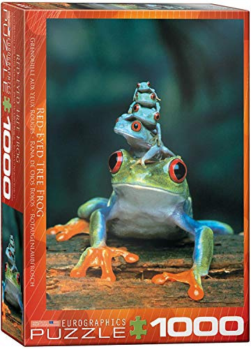 Eurographics EUROPZ-3004 Jigsaw Puzzle 1000 Pieces 19.25 in. X26.5 in. -Red-Eyed Tree Frog