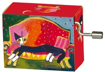 Fridolin 58244 Spieluhr Mozart - Kleine Nachtmusik/Wachtmeister - Cat on Sofa