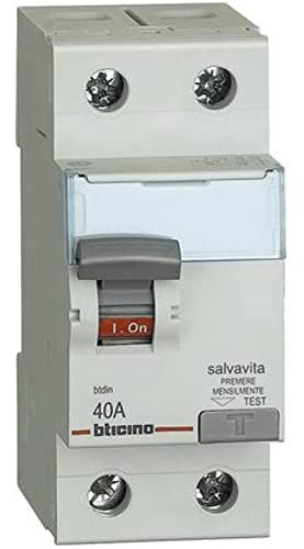Interruttore DIFFERENZIALE Puro 2P AC G724AC40 BTICINO LEGRAND*