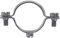 Fischer Collarino Collare distanziatore in metallo per cavi e tubi, 18/19 mm diametro (50 Pz. per confezione), 501186