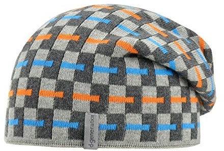 d-generation Döll Jungen Mütze Wende-Bohomütze Strick, Gr. 53, Grau (Light Gray Melange 8100)