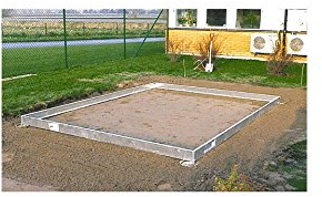 Stahlfundament für Gewächshaus Vitavia 8300 / 6 cm schwarz