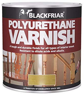 Blackfriar BKFPVGDM500 Polyurethane Varnish P65, 500 ml, Dark Mahogany Gloss