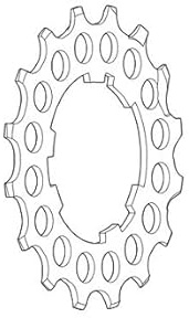 Shimano SPARE PART CS6600 Sprocket 16T