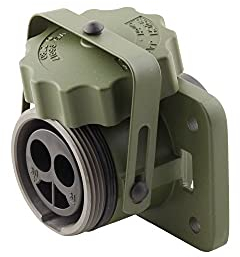 HELLA 8JB 001 935-031 Steckdose - Stecker: Crimpkontakt/Lötstiftkontakt - Aluminium - nato-oliv