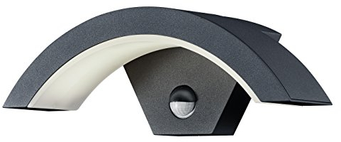 Trio Leuchten LED Außen Wandleuchte Ohio 220969142, Aluminiumguss Anthrazit, 6 Watt LED, IP54, Bewegungsmelder