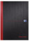 Black n' Red - Rubrica a righe A-Z , con copertina rigida, formato A4, Nero/Rosso
