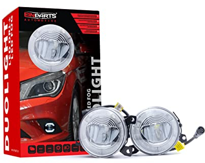 EinParts DUOLIGHT Tagfahrlicht + Nebelscheinwerfer LED für VW Golf V GTI Variant Jetta 3 ⌀ 90mm
