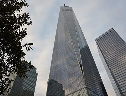 hansepuzzle 35621 - One World Trade Center Puzzle 1000 Teile - Gebäude Puzzle mit hochwertiger Aufbewahrung: Kartonbox und wiederverschließbarem Beutel - Format 60 × 46 cm