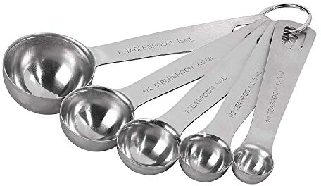2X Measuring Spoons, Stainless Steel
