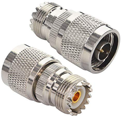 Boobrie N Type Male to SO239 UHF Female RF Adapter N Type Male to PL259 UHF Female Connector UHF SO239 to N Type Connector for Antenna Wireless LAN Devices WiFi Radio Coaxial Extension Cable 2 Pack
