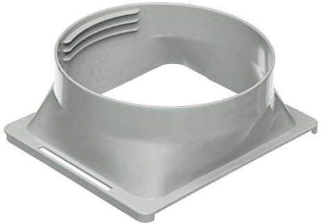 TuToy Adaptador De Tubo De Escape Para Manguera De Aire Acondicionado Para El Conector De Tubo De Aire Acondicionado Portátil - Cuadrado