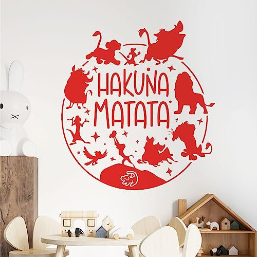 Wandtattoo, Motiv Hakuna Matata, inspiriert von Disney-Filmen