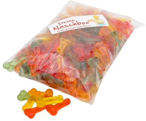 Deine Naschbox | Fruchtgummi Willis | 1kg Nachfüllbeutel | Minimale Verpackung 100% recyclebar - XL Großpackung für die Candybar - Geschenk - Party Gag