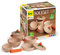 Erzi 10659 Kochset Natur aus Holz, Kinderküche, Kaufladenartikel für Kinder