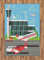 ABAKUHAUS Flughafen Teppich, Abfahrt Flugzeug von der Landebahn, Flachgewebe Deko-Teppiche für das Wohn-,Schlaf-, und Essenszimmer, 120 x 180 cm, Aqua Grau