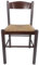 Sedia Pisa, In Legno Massello, Seduta in Paglia, Varie Colorazioni Disponibili (Noce)