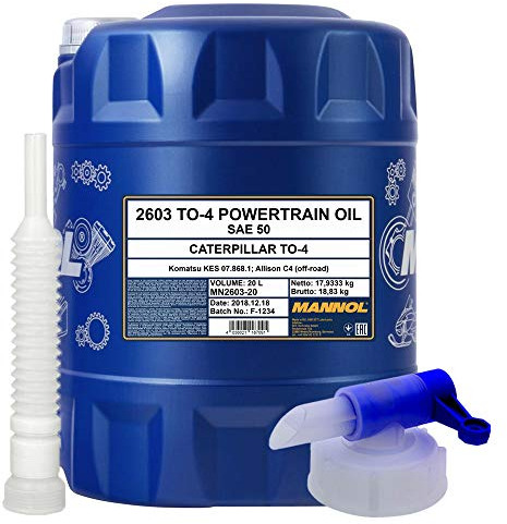 1 x 20L MANNOL TO-4 POWERTRAIN OIL SAE 50 TRAKTOR GETRIEBEÖL