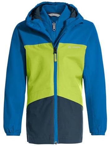 VAUDE Unisex Kinder Kids Escape 3in1 Jacket Doppeljacke, Radiate/green, 104 EU