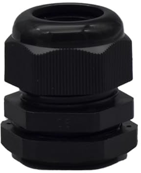 O4L - Outlet4Life IP67 Kabelverschraubung 2 Stück, wasserdicht mit Gegenmutter, metrisch M32 x 1,5 für 14-21mm Kabeldurchmesser, schwarz