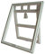 Ruankenshop Gattaiola per Zanzariera Gattaiola Pet Porta Piccolo Gatto Flap Cat Flap per Porte in Legno Porta Gatto Scale Cancello con Cat Flap White,29
