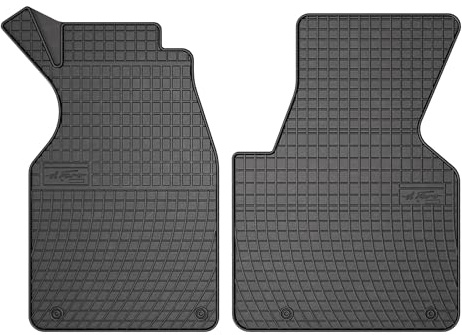 FROGUM EL Toro Gummimatten Ganzjähriges-Set von Autofussmatte Auto Fußmatten für Volkswagen Transporter T4 1990-2003 | Beständiges Gummi Material | 1,5cm Schutzkante