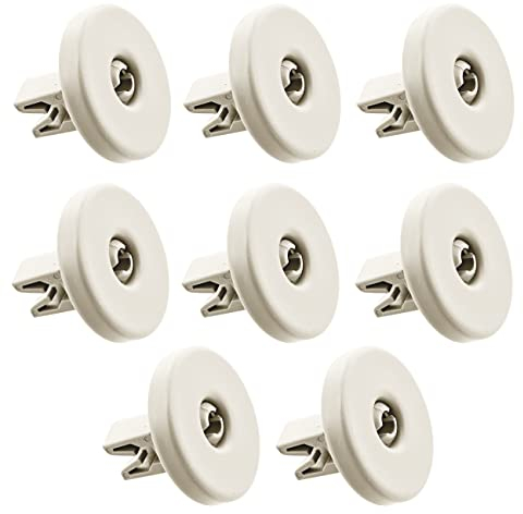 BSSTORE Ruote Cestello Inferiore per Lavastoviglie Universali 50286965004 21ZN805 - Compatibile (Kit x8)