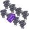 Vioks.pro Spülmaschinen Rollen 8x Set Ersatz für Bosch 00611666 00165313 Korbrollen Geschirrspüler Bosch Zubehör für Oberkorb Geschirrspüler