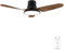 Cecotec Ventilador de Techo con Luz EnergySilence Aero 5200 Light DarkWood motor DC de 30W, 43, luz LED de 24W, 3 tonalidades, 3 aspas, temporizador programable, modo winter/summer, 6 velocidades