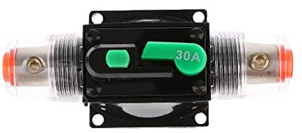 Sharplace Disjoncteur Porte Fusible Audio Stéréo 12V 24V, 30A