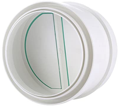 DEZARO Clapet Anti Retour - pour système de Ventilation VMC - Diamètre de 200 mm - Raccord de Tuyau pour Conduit et Conduit de Ventilation, 160mm